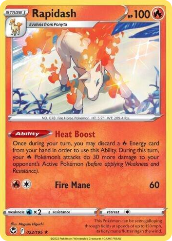 0022 Rapidash Rare Deck Exclusives