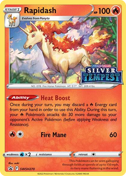 0270 Rapidash - SWSH270 (Prerelease) Promo Sword & Shield Promo Cards