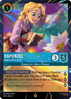 0001 Rapunzel - Appreciative Artist Rare Disney Lorcana Promo Cards