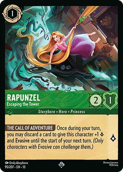 0095 Rapunzel - Escaping the Tower Super Rare Attack of the Vine!