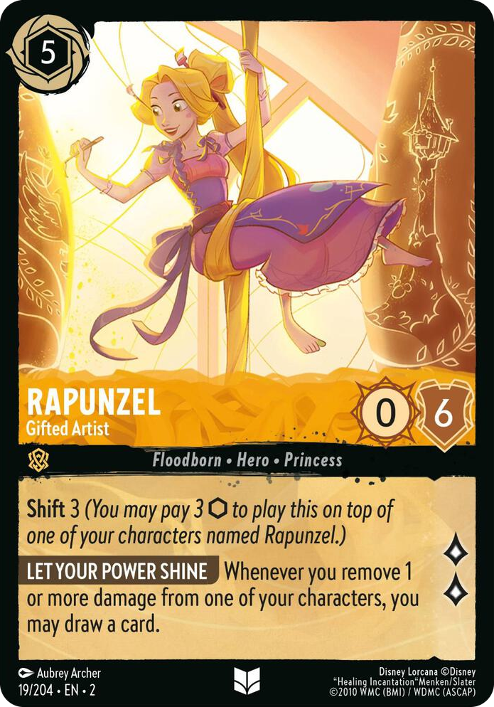 0019 Rapunzel - Gifted Artist Uncommon Rise of the Floodborn