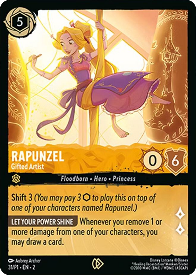 0031 Rapunzel - Gifted Artist Promo Disney Lorcana Promo Cards