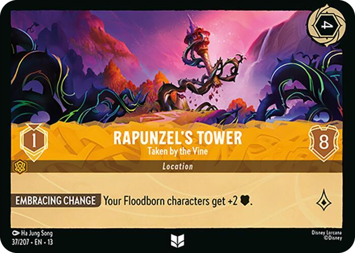 Rapunzel's Tower - Taken by the Vine #37 Uncommon - Attack of the Vine! Pokemon card