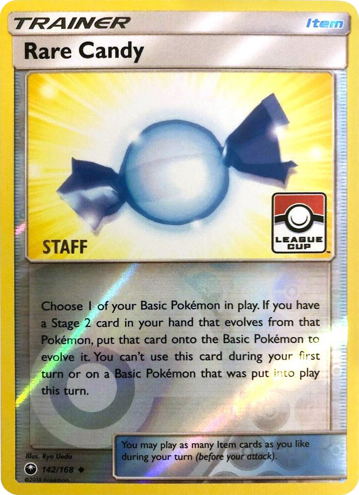 0142 Rare Candy - 142/168 (League Cup) [Staff] Promo League & Championship Cards