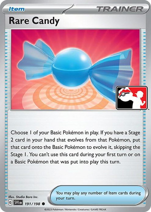 0191 Rare Candy Common Prize Pack Series Cards