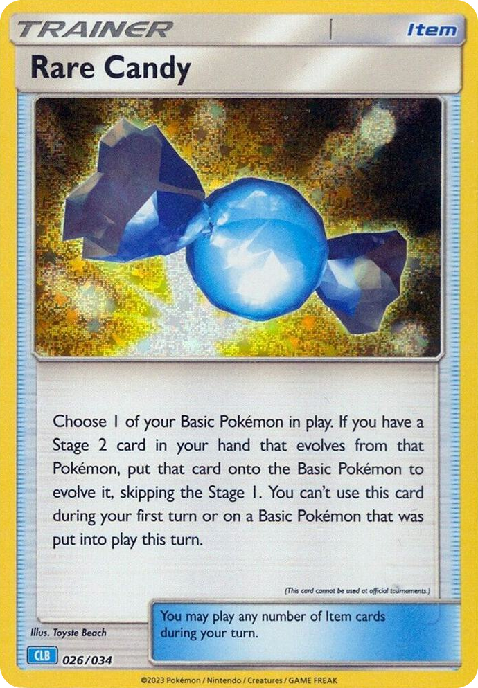 0026 Rare Candy (CLB) Classic Collection Trading Card Game Classic