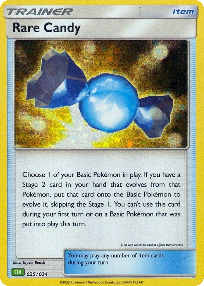 0025 Rare Candy (CLV) Classic Collection Trading Card Game Classic
