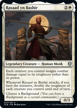 Rasaad yn Bashir #37 U - Commander Legends: Battle for Baldur's Gate Pokemon card