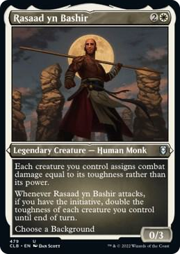 Rasaad yn Bashir (Foil Etched) #479 U - Commander Legends: Battle for Baldur's Gate Pokemon card