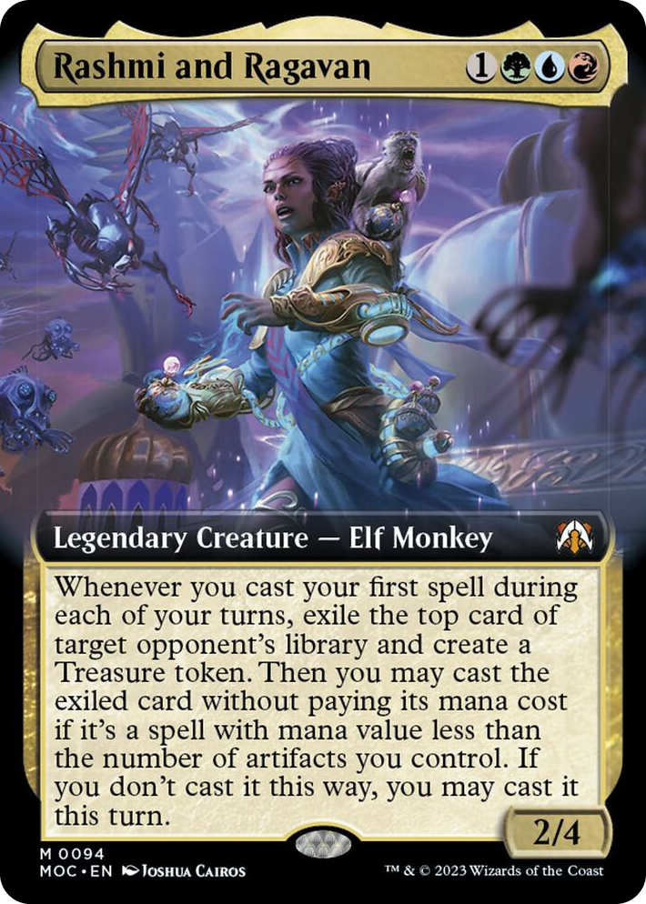 0094 Rashmi and Ragavan (Extended Art) M Commander: March of the Machine