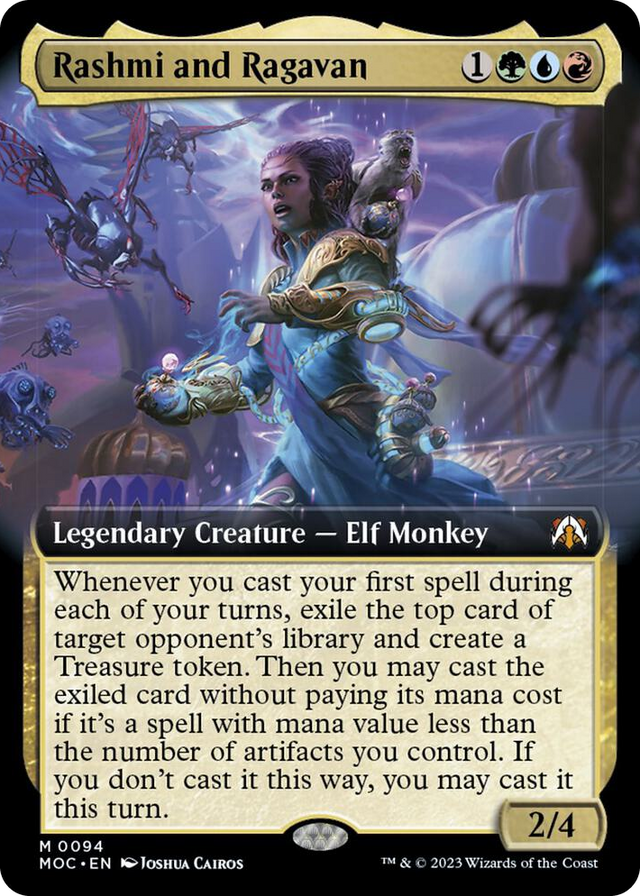 0094 Rashmi and Ragavan (Extended Art) M Commander: March of the Machine