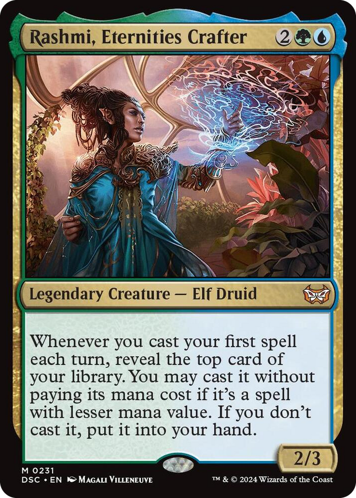 Rashmi, Eternities Crafter #231 M - Commander: Duskmourn: House of Horror Pokemon card