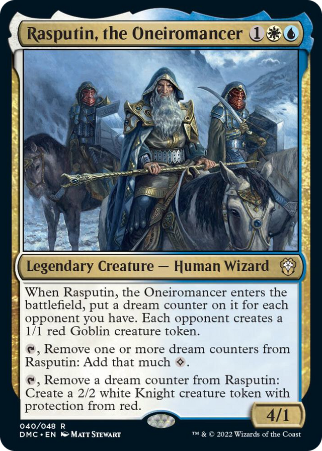 0040 Rasputin, the Oneiromancer R Commander: Dominaria United