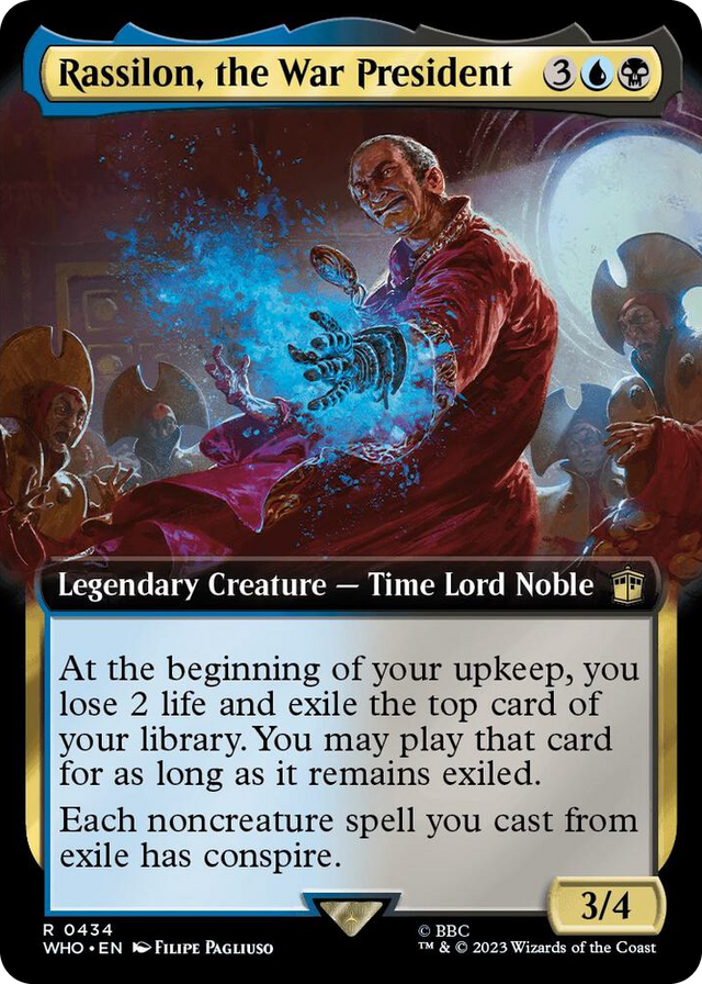 0434 Rassilon, the War President (Extended Art) R Universes Beyond: Doctor Who