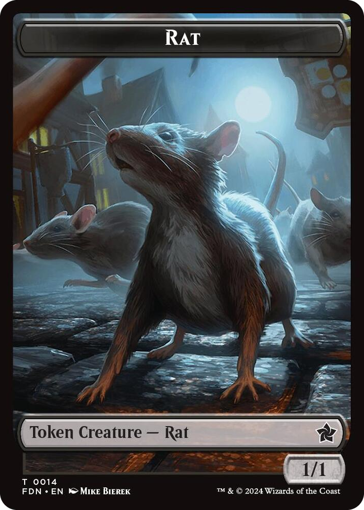 0014 Rat (0014) // Zombie Double-Sided Token T Foundations