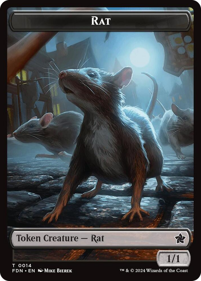 0014 Rat (0014) // Zombie Double-Sided Token T Foundations