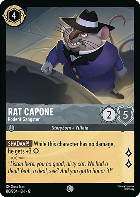 0183 Rat Capone - Rodent Gangster Common Wilds Unknown