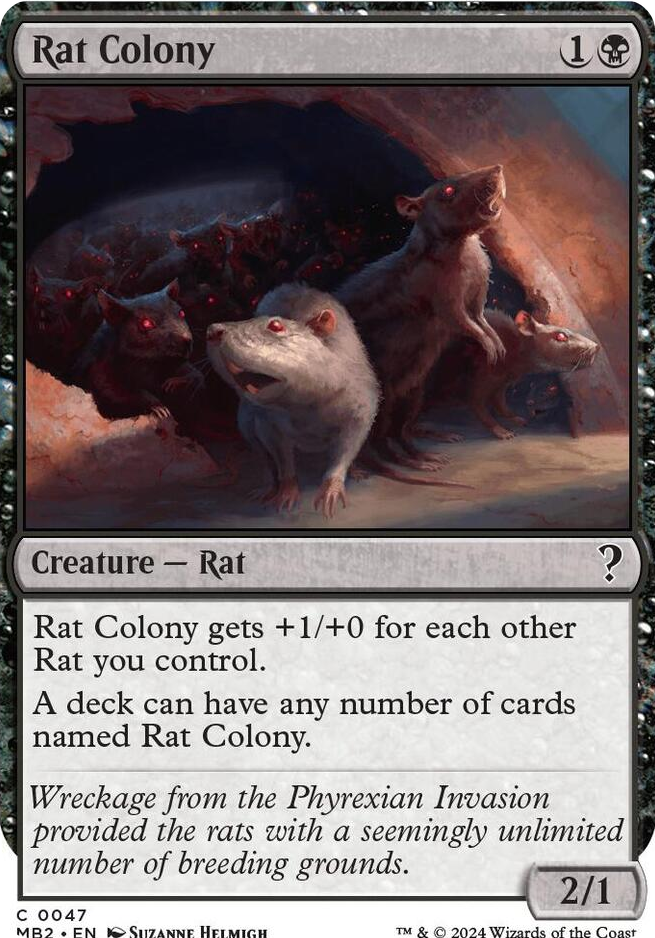 0047 Rat Colony (White Border) C Mystery Booster 2