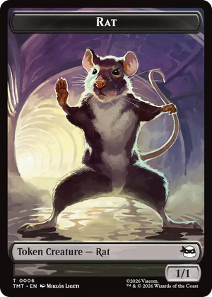 0006 Rat // Copy Double-Sided Token T Teenage Mutant Ninja Turtles