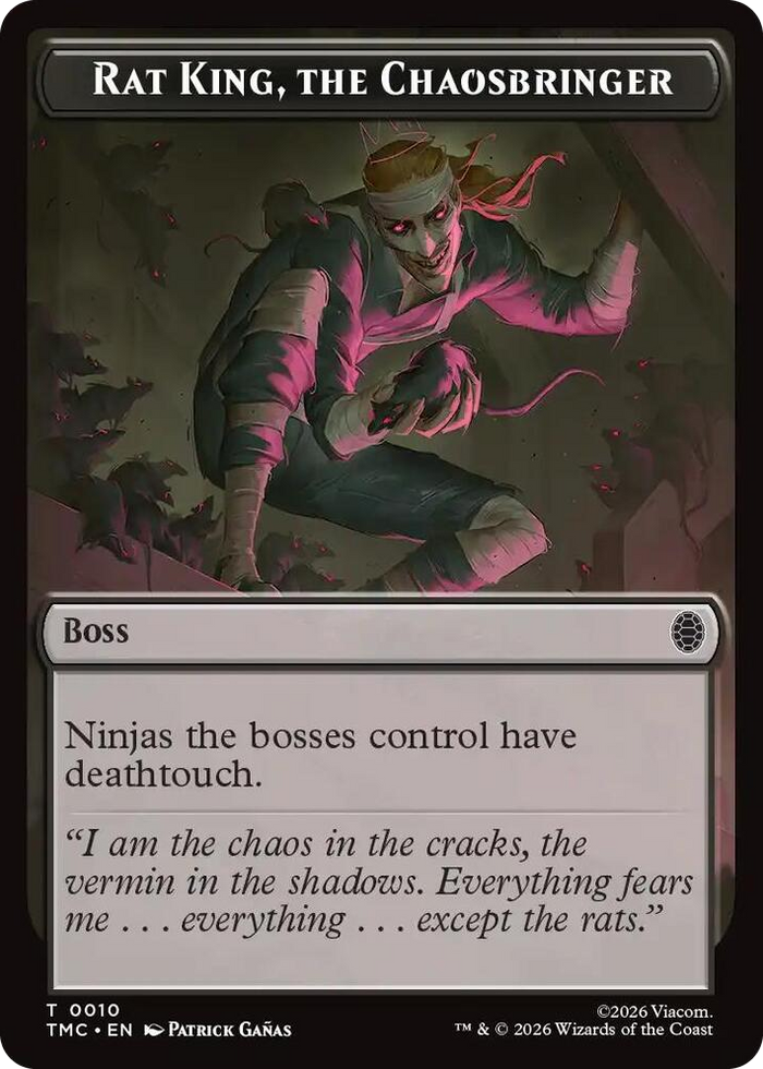 Rat King, The Chaosbringer #10 T - Commander: Teenage Mutant Ninja Turtles Pokemon card