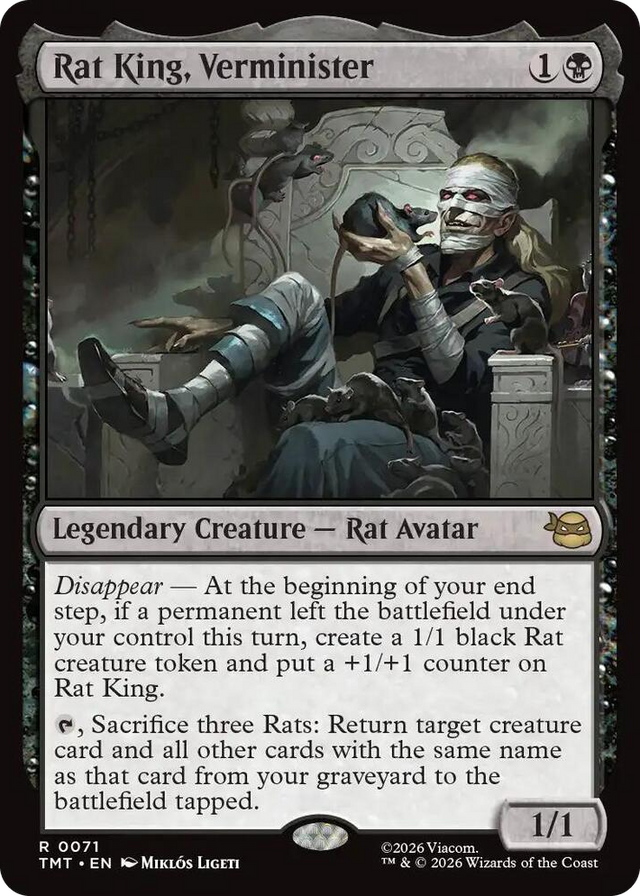0071 Rat King, Verminister R Teenage Mutant Ninja Turtles