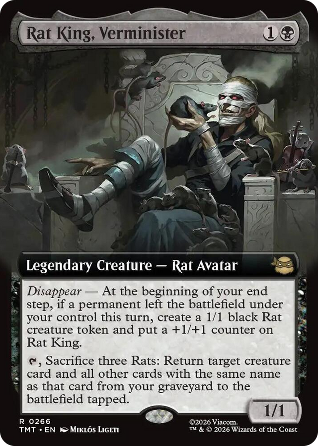 0266 Rat King, Verminister (Extended Art) R Teenage Mutant Ninja Turtles