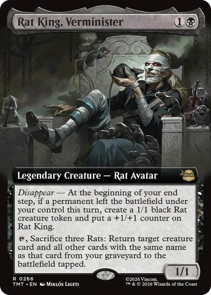 Rat King, Verminister (Extended Art) #266 R - Teenage Mutant Ninja Turtles Pokemon card