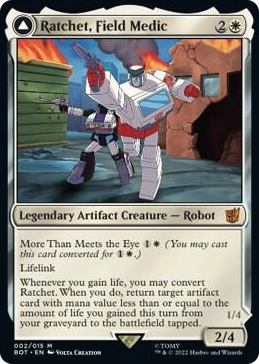 0002 Ratchet, Field Medic M Universes Beyond: Transformers