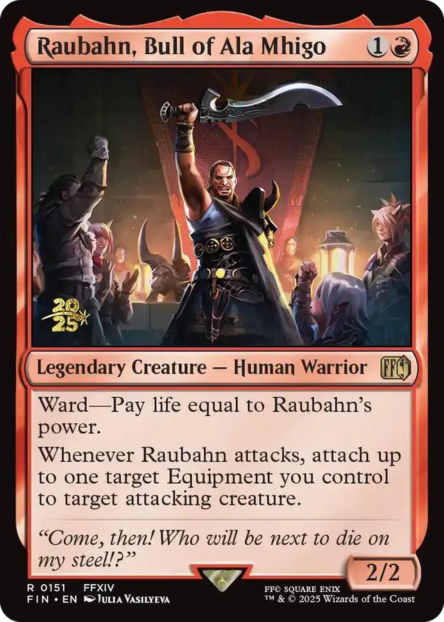 0151 Raubahn, Bull of Ala Mhigo R Prerelease Cards