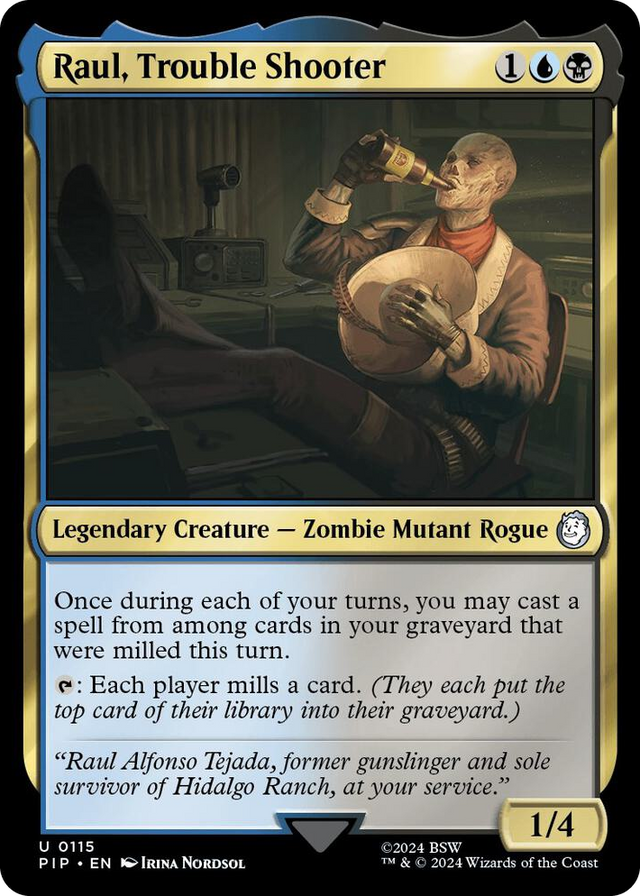 0115 Raul, Trouble Shooter U Universes Beyond: Fallout