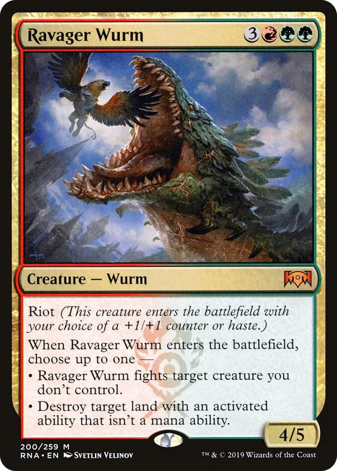 0200 Ravager Wurm M Ravnica Allegiance