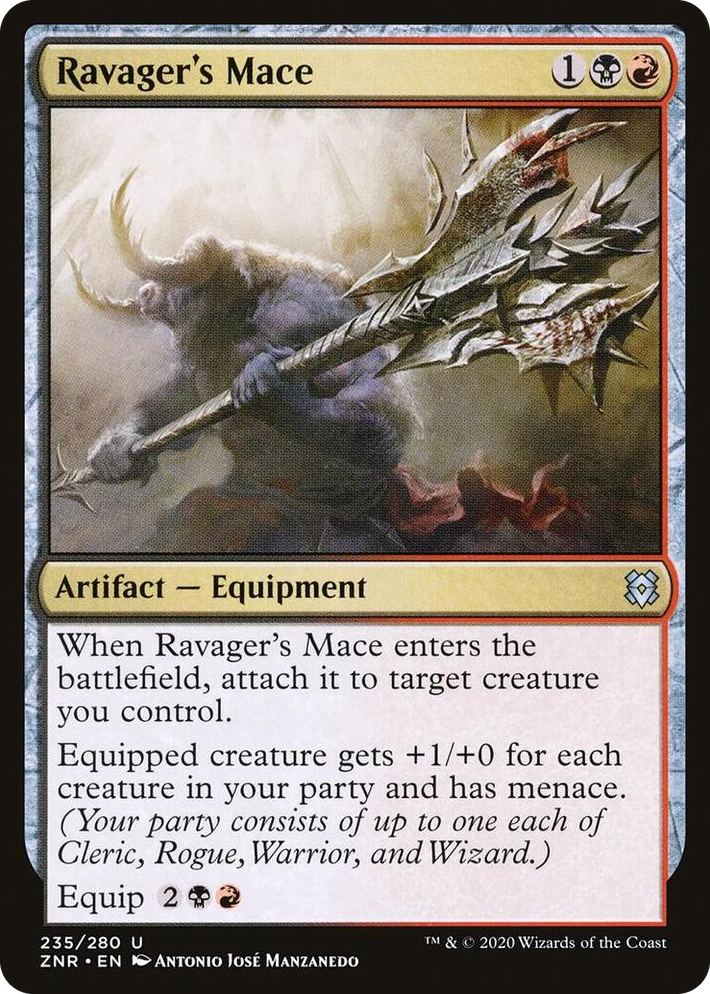 0235 Ravager's Mace U Zendikar Rising