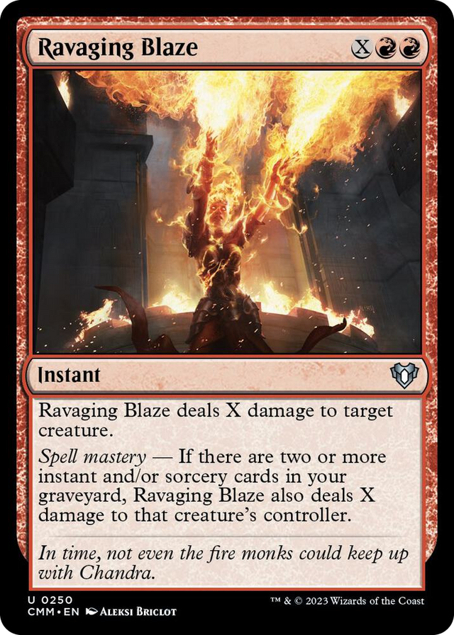 0250 Ravaging Blaze U Commander Masters