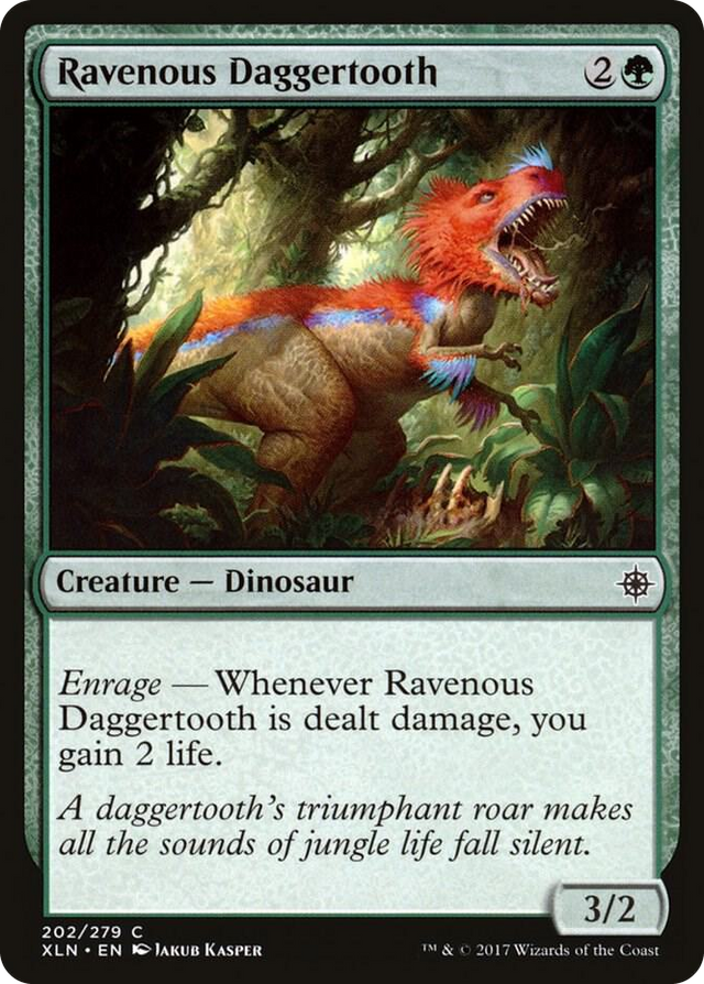 0202 Ravenous Daggertooth C Ixalan