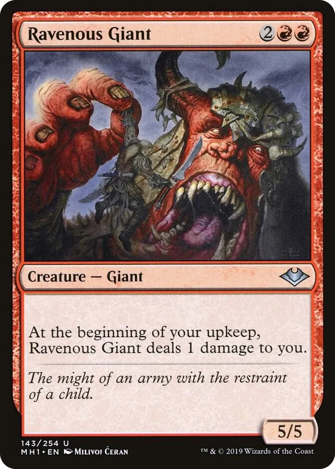 0143 Ravenous Giant U Modern Horizons