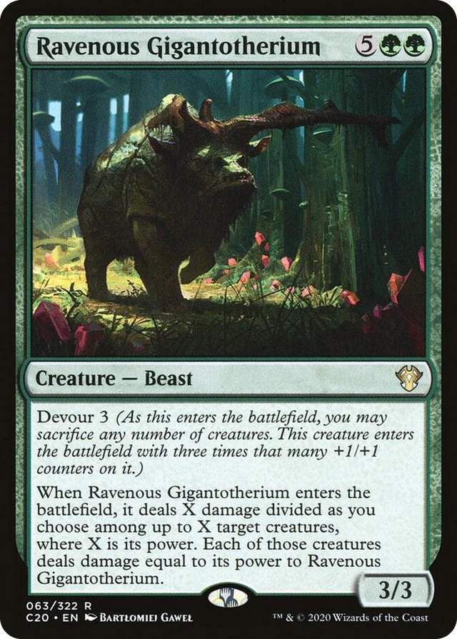 0063 Ravenous Gigantotherium R Commander 2020