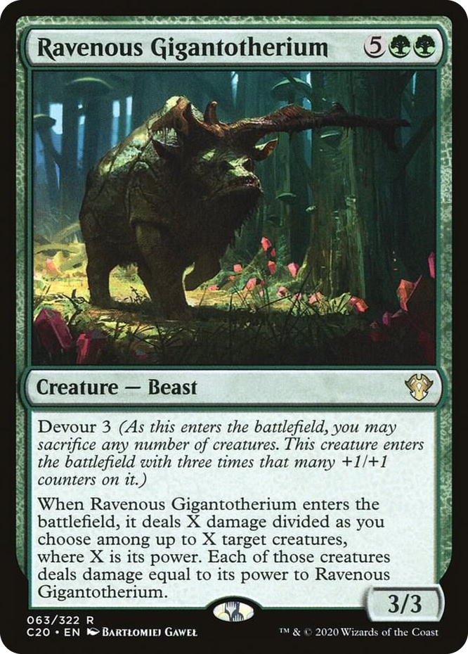 0063 Ravenous Gigantotherium R Commander 2020
