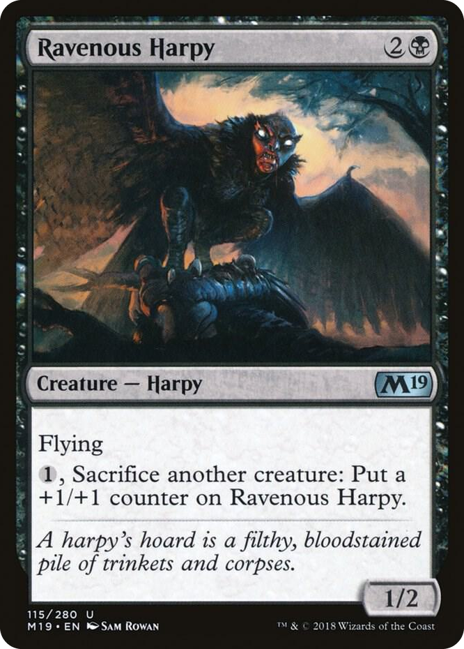 0115 Ravenous Harpy U Core Set 2019