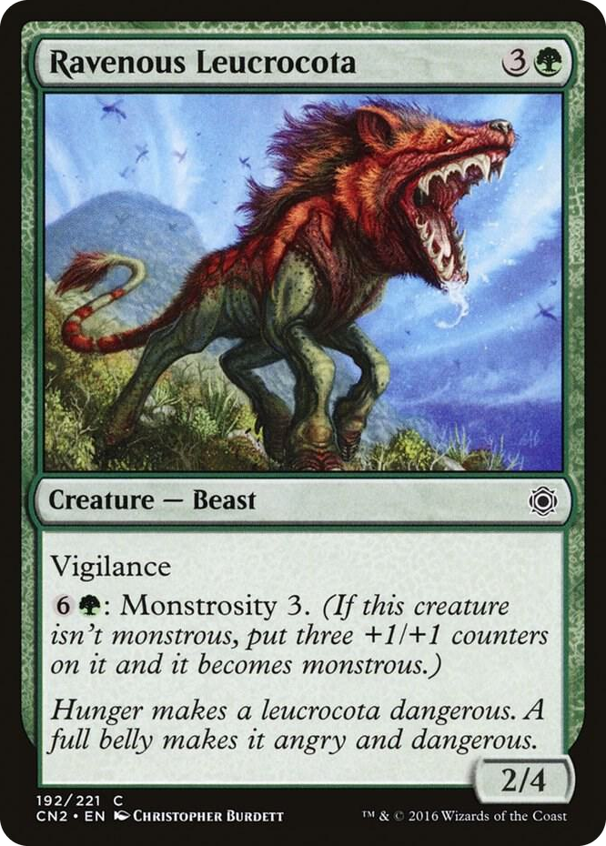 Ravenous Leucrocota #192 C - Conspiracy: Take the Crown Pokemon card