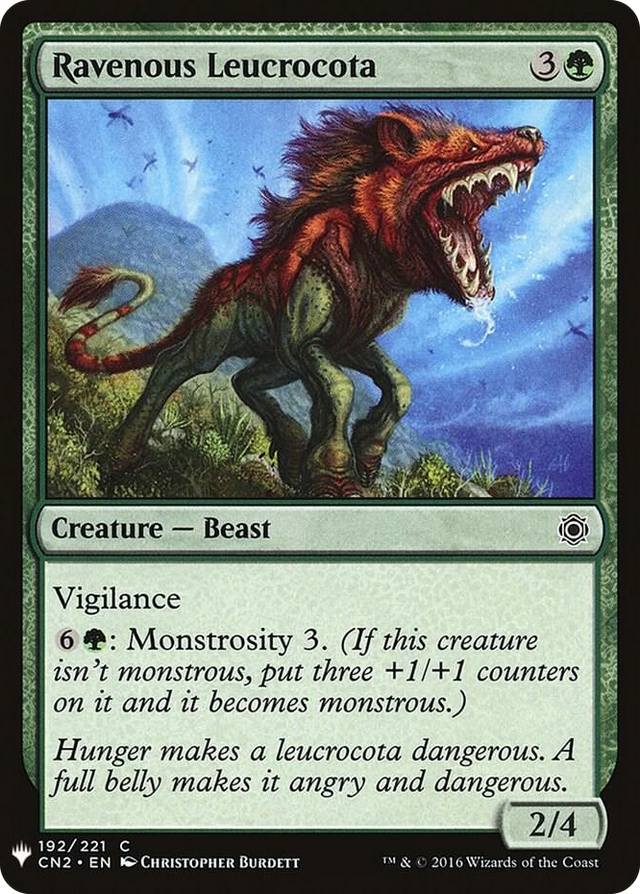 0192 Ravenous Leucrocota C The List Reprints