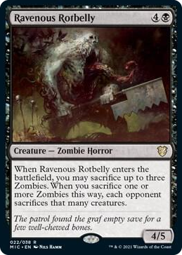 0022 Ravenous Rotbelly R Commander: Innistrad: Midnight Hunt