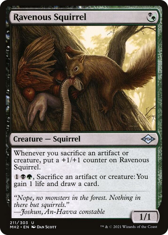 0211 Ravenous Squirrel U Modern Horizons 2
