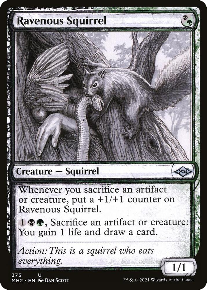0375 Ravenous Squirrel (Showcase) U Modern Horizons 2