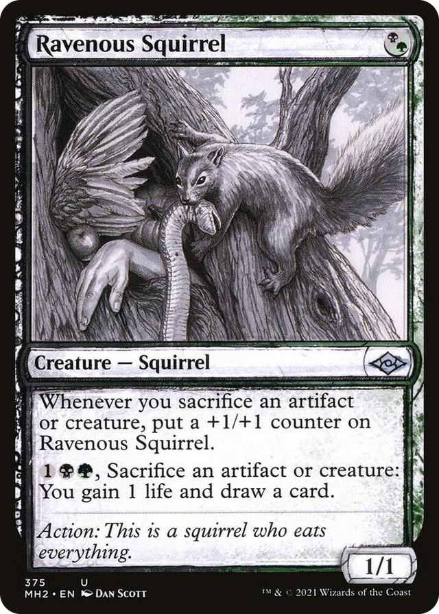 0375 Ravenous Squirrel (Showcase) U Modern Horizons 2