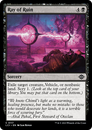 0117 Ray of Ruin C The Lost Caverns of Ixalan