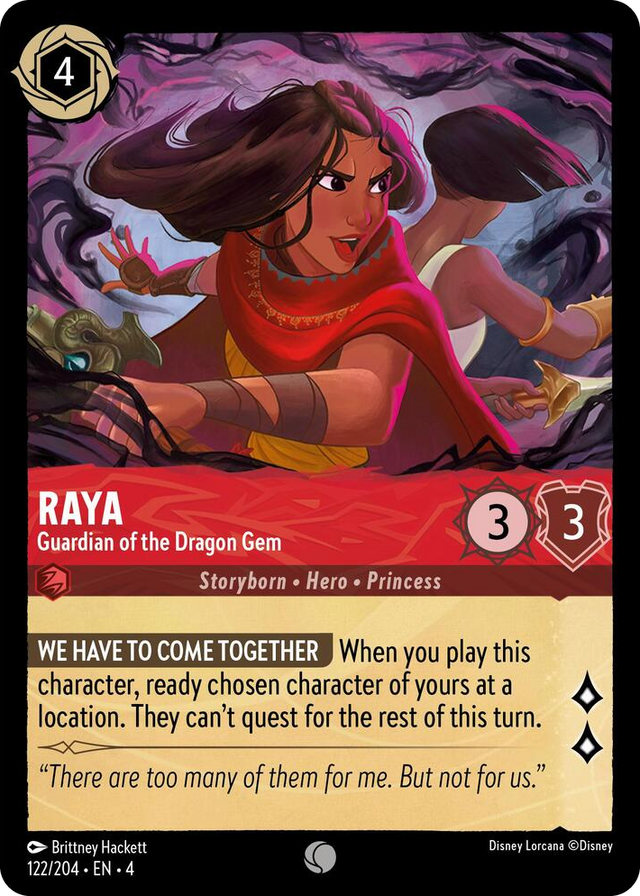 0122 Raya - Guardian of the Dragon Gem Common Ursula's Return