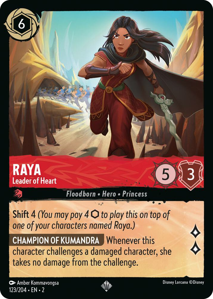 0123 Raya - Leader of Heart Super Rare Rise of the Floodborn