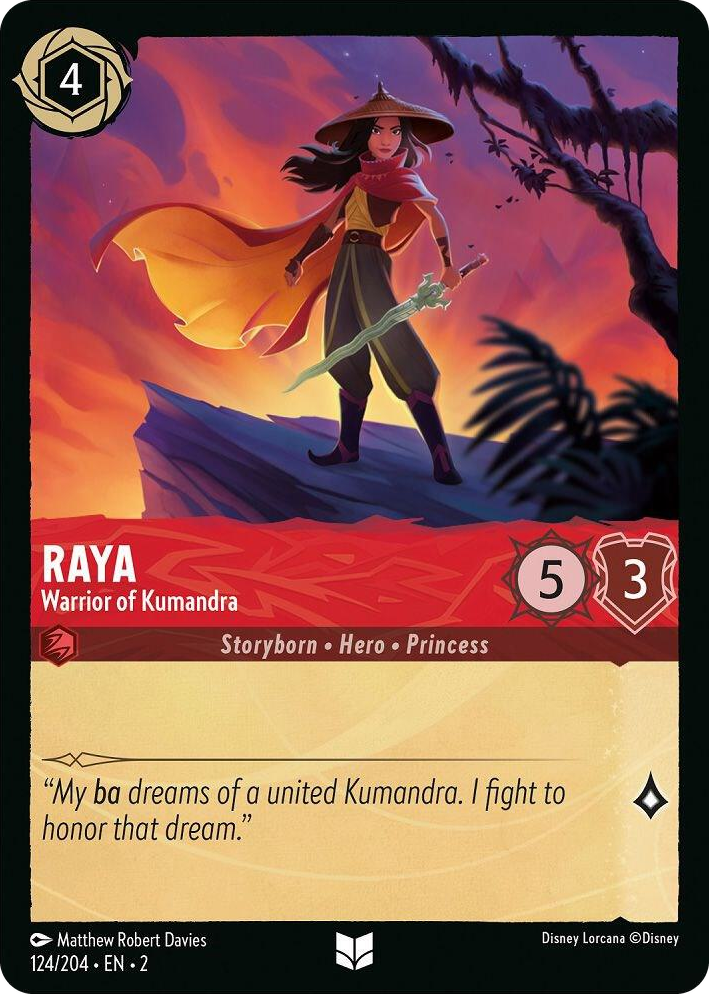 0124 Raya - Warrior of Kumandra Uncommon Rise of the Floodborn