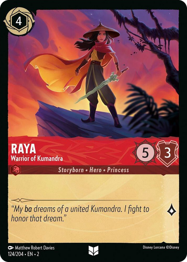 0124 Raya - Warrior of Kumandra Uncommon Rise of the Floodborn