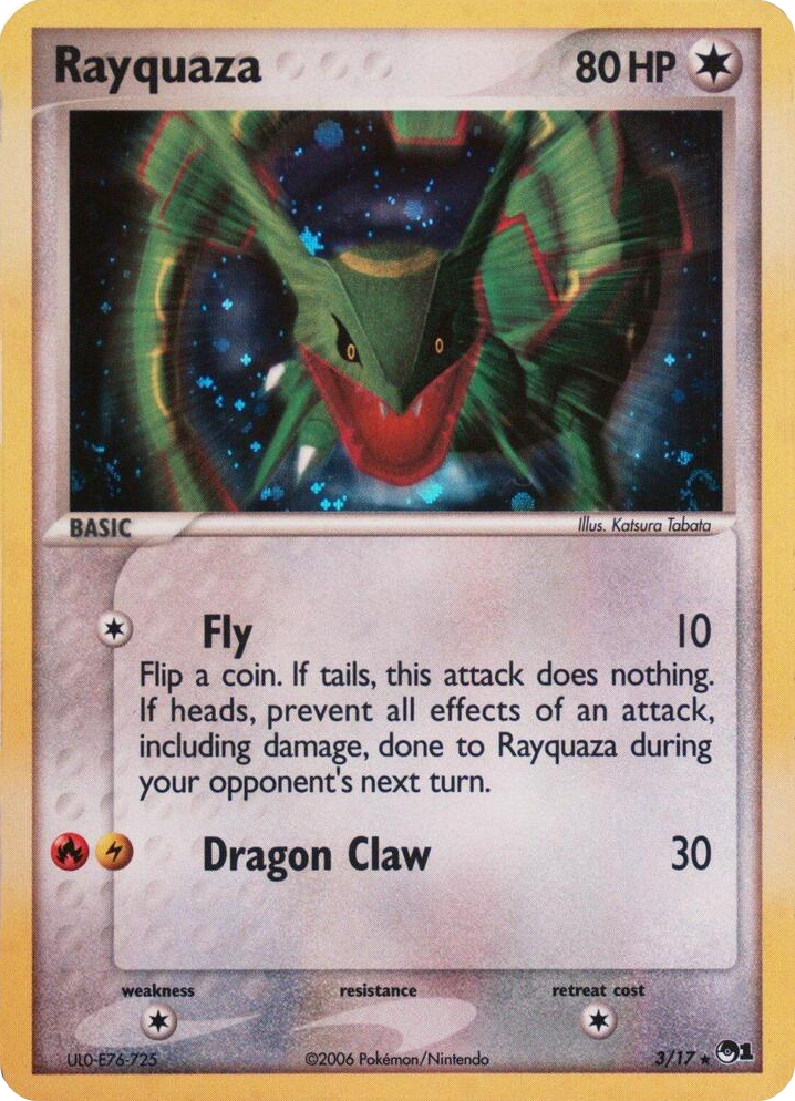 0003 Rayquaza - 003/017 (2006) Rare Blister Exclusives